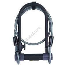 Yale YUL2C/13/230/1 Szürke kerékpár U lakat és sodrony kombináció YUL2C132301 Yale YUL2C/13/230/1 Szürke kerékpár U lakat és sodrony kombináció YUL2C132301