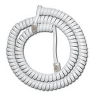 Telefon kézibeszélő zsinór 6m fehér Telefon kézibeszélő zsinór 6m fehér