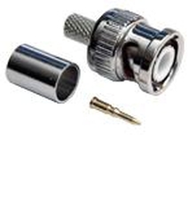 BNC csatlakozó krimpelhető dugó 75 Ohm