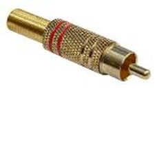 RCA dugó fém Aranyozott csatlakozás törésgátlóval RCA dugó fém Aranyozott csatlakozás törésgátlóval