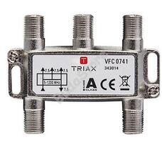 F 4-es splitter 5-1000MHz Szélessávú 4-es antennajel elosztó