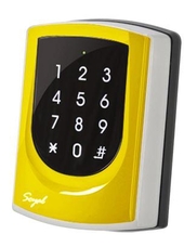 SOYAL AR-725KM Kártyaolvasó és kódbillentyűzet hálózathoz vagy önálló vezérlőkhöz sárga