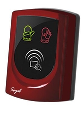SOYAL AR-725UD Közelítőkártyás segédolvasó beléptetőrendszerekhez piros