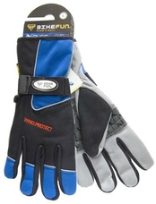 BIKEFUN biciklis kesztyű téli kék S-es 304305S2