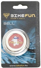 BIKEFUN csengő gyerek ezüst rajzfilmfigurás