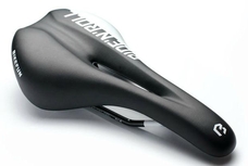 BIKEFUN bicikli nyereg LEVI fekete/fehér VL-4283/WHT