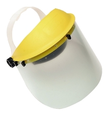 Védőálarc plexi állítható sárga Védőálarc plexi állítható sárga