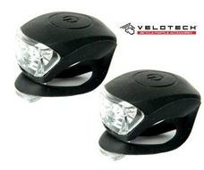 VELOTECH Villogó szett 2LED fekete 34674 VELOTECH Villogó szett 2LED fekete 34674