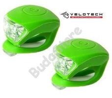 VELOTECH Villogó szett 2LED zöld 34686