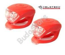 VELOTECH Villogó szett 2LED piros 34690