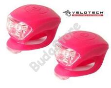 VELOTECH Villogó szett 2LED rose 34692