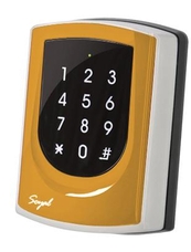 SOYAL AR-725ED-M Mifare Önálló 2 ajtós vezérlő narancs fémkeret 109812