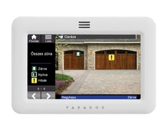 PARADOX TM50 fehér Multifunkciós érintőképernyős TFT kezelő