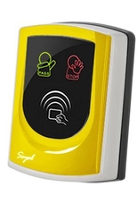 SOYAL AR-725UDM-W Kártyaolvasó hálózati központokhoz vagy önálló vezérlőkhöz sárga