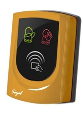 SOYAL AR-725UD-W Közelítőkártyás segédolvasó beléptetőrendszerekhez narancs