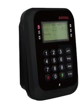 SOYAL AR-837ES-1B fekete Komplett vezérlő és kártyaolvasó LCD kijelzővel AR837ES1B
