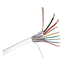 Erősített 2 x 0.5 + 6 x 0.22 CCA biztonságtechnikai kábel