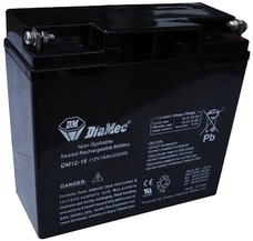 DIAMEC 12V 18Ah Zselés ólom akkumulátor