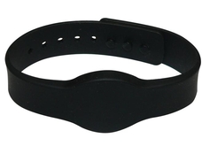 SOYAL AM Wristband No.4 13.56 MHz fekete Proximity szilikon karkötő