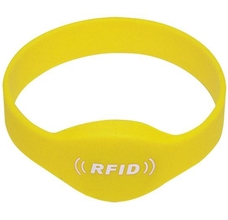 SOYAL AM Wristband No.2 13.56 MHz sárga Proximity szilikon karkötő