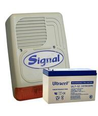 SIGNAL PS-128A + 7Ah akku Kültéri hang és fényjelző PS128A 113777