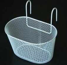 Kosár gyermekkerékpárra fehér fém 50052 Kosár gyermekkerékpárra fehér fém 50052