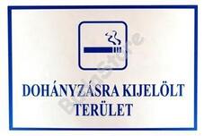 JKH Tábla műanyag A4 DOHÁNYZÁSRA TERÜLET 3427155