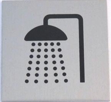 JKH Tábla alu öntapadós 60 x 60 mm ZUHANYZÓ 3427176