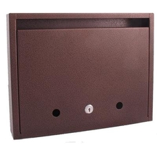 JKH Postaláda fekvő záras 35 X 27 cm barna 3490110