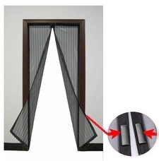 JKH Rovarvédő függöny polyester mágneses 2 részes 100 x 210 fekete 8911342