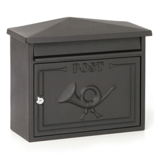 MALAGA Kültéri nagyméretű postaláda matt fekete