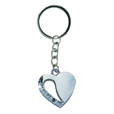 Basi SH 0574 Ezüst szív formájú kulcstartó B00060574SILB Basi SH 0574 Ezüst szív formájú kulcstartó B00060574SILB