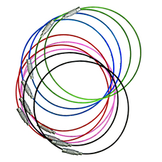 Basi SR 0153 drótkötél kulcskarika (10db) B00060153 Basi SR 0153 drótkötél kulcskarika (10db) B00060153