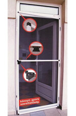 JKH Rovarháló alu kerettel 120x240 cm ajtóra fehér 8911453 JKH Rovarháló alu kerettel 120x240 cm ajtóra fehér 8911453