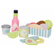 Fa taco játékkonyha kiegészítő készlet Jabadabado JabaW7199 Fa taco játékkonyha kiegészítő készlet Jabadabado JabaW7199