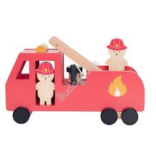 Tűzoltó autó fából, maci figurákkal Jabadabado JabaW7209