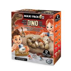 Mega dino felfedező készlet 12 db meglepetés tojással BUKI BUKI2138