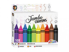 Jumbo 10 db-os színes zsírkréta készlet, Grafix CA150033 Jumbo 10 db-os színes zsírkréta készlet, Grafix CA150033