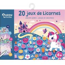 Letörölhető fejtörő feledatkártyák, Unikornisok Auzou AUZOU5467