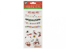 Karácsonyi szivacs matrica szett, Hóember CraftArt CR8017-GE