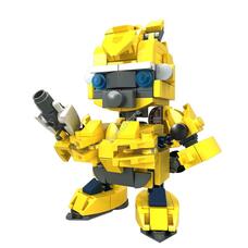 Heroes Bricks építőkockák, Arany robot Nice Group NC78108