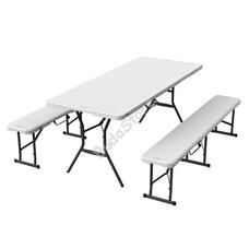 LIFETIME összecsukható asztal 2 pados szett 3121570