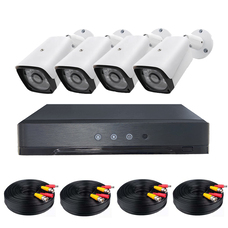 Vezetékes AHD kamerarendszer 4-kamerás HOP1001219