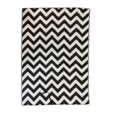 Kültéri szőnyeg kétoldalas 180x120 cm fekete-fehér HOP1001744-4