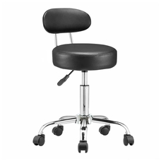 Háttámlás kozmetikai szék fekete HOP1001851-1