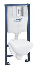 Grohe Solido króm 4 az 1-ben WC szett, 1,13 méteres telepítési magasság - Gr.39467000