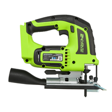 Szúrófűrész akkumulátoros Greenworks GD24JS 24v, fa: 100mm, fém: 8mm, dekopir, akku és töltő nélkül 3601407-GW