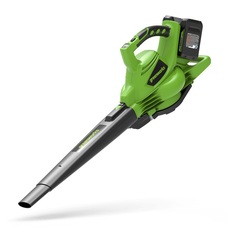 Lombfúvó-szívó akkumulátoros Greenworks GD24X2BV 48v, 312km/h, +gyűjtő, akku és töltő nélkül 2405307-GW