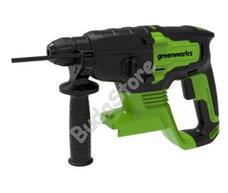 Fúró-vésőkalapács akkumulátoros Greenworks GD24SDS2 24v, ütőerő 2 j, sds, akku és töltő nélkül 3803007-GW