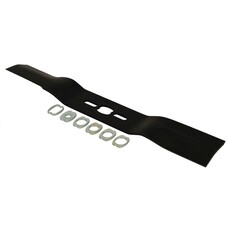 Fűnyíró kés  450 mm, univerzális hajlított, betétgyűrűvel utángyártott MOG987/R